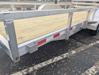 Silver Ox 7x16 Aluminum Tandem Axle Utility Trailer – Rear Ramp – Electric Brakes | AAA Trailer - 1,278 lbs, 7x16 - component