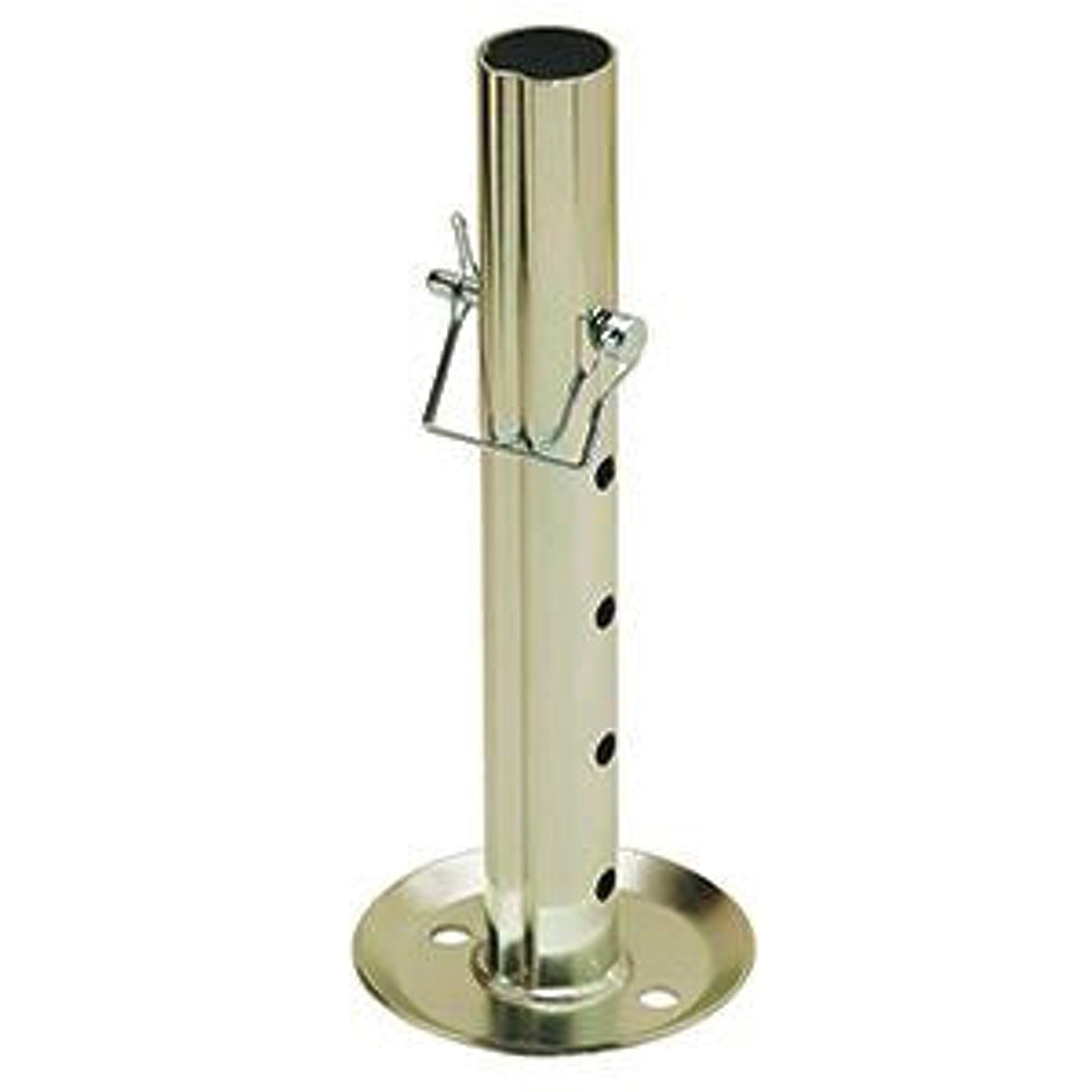 Adjustable Trailer Jack Drop Leg for 2 Inch Inner Diameter Jacks Foot Pad Insert Camper Trailer Extra Height