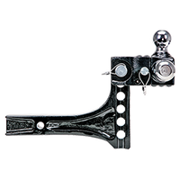 Adjustable Tri-Ball Trailer Hitch Ball Mount (1-7/8 Inch, 2 Inch, 2-5/16 Inch Trailer Balls), Fits 2 Inch Square Receiver, 4.