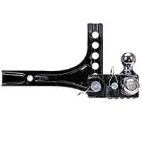 Adjustable Tri-Ball Trailer Hitch Ball Mount (1-7/8 Inch, 2 Inch, 2-5/16 Inch Trailer Balls), Fits 2 Inch Square Receiver, 4.