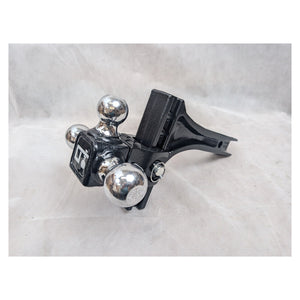 Adjustable Tri-Ball Trailer Hitch Ball Mount (1-7/8 Inch, 2 Inch, 2-5/16 Inch Trailer Balls), Fits 2 Inch Square Receiver, 4.