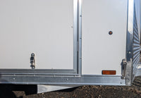 Aluminum 4" Hook & Keeper Door Holder for RVs Rance Legend Lighting Ameralite Cargo Trailers - close-up view | AAA Trailer