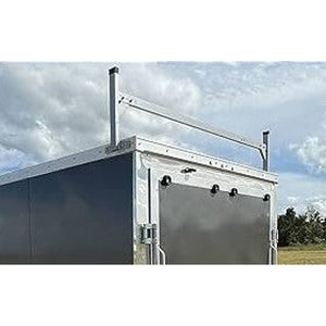 Aluminum Ladder Rack for Flat Top Enclosed Cargo Trailer - Cut to Size