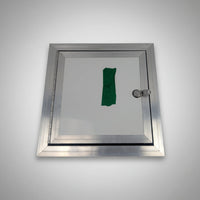 Aluminum Side Access Fuel Door for Cargo & Snowmobile Trailers – Locking Hatch