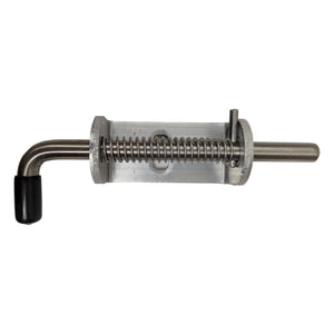 Heavy-Duty Aluminum Spring-Loaded Trailer Ramp Gate Latch – Weld-On Replacement - full product view | AAA Trailer