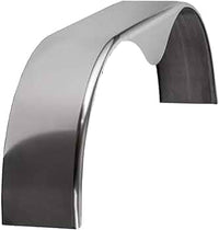 Aluminum Tandem Fender 9x72x20 Smooth Teardrop - 9x72x20 - close-up view | AAA Trailer