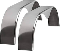 Aluminum Tandem Fender 9x72x20 Smooth Teardrop - 9x72x20 - close-up view | AAA Trailer