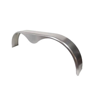Aluminum Tandem Fender 9x72x20 Smooth Teardrop - 9x72x20 - full product view | AAA Trailer