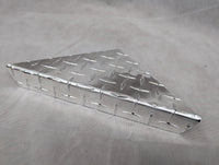 Aluminum Trailer Fender Step Plate Diamond Plate - Weld On - close-up view | AAA Trailer
