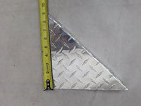 Aluminum Trailer Fender Step Plate Diamond Plate - Weld On - close-up view | AAA Trailer