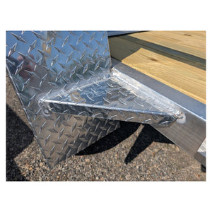 Aluminum Trailer Fender Step Plate Diamond Plate - Weld On