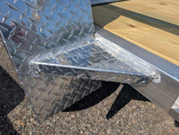 Aluminum Trailer Fender Step Plate Diamond Plate - Weld On - full product view | AAA Trailer