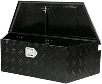 Aluminum Trailer Tongue Box, 39 x 15.7 x 12.2 inch Waterproof Trailer Tool Box with Lock and Keys - 39 x 15.7 x 12.2 - altern