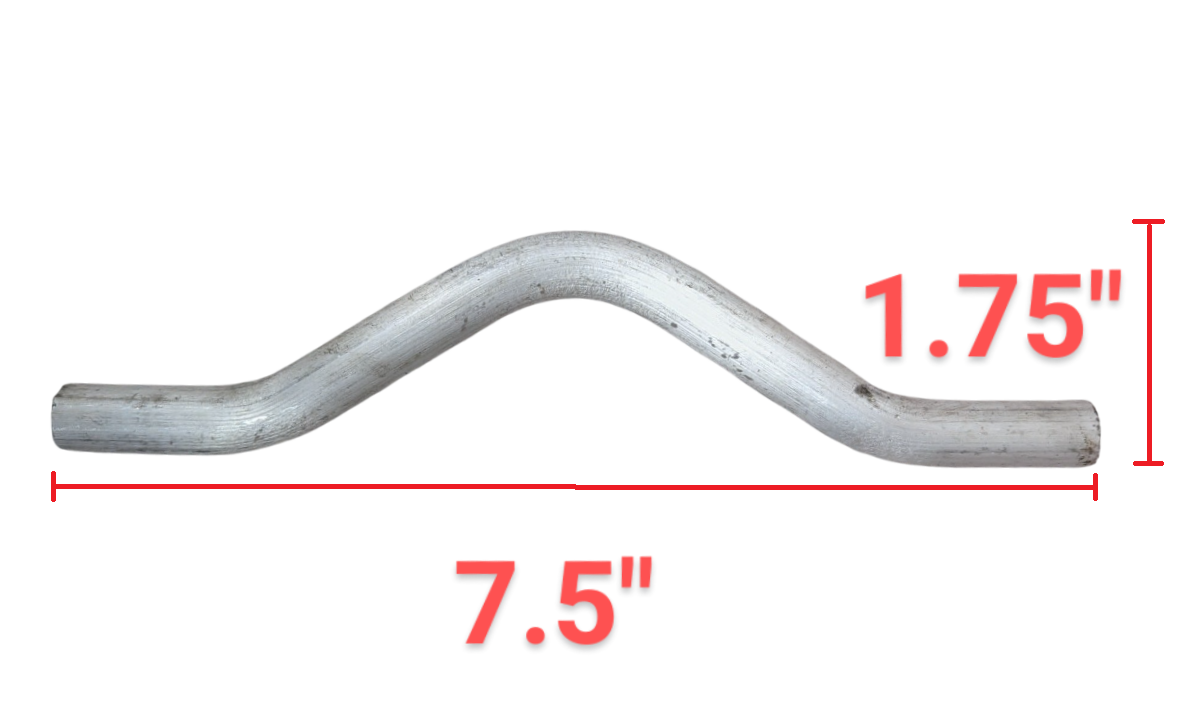 Aluminum Weld-On Tie Down Mount – 1/2" Round Bar, 7.5" Long – Heavy Duty Trailer D-Ring Alternative - full product view | AAA