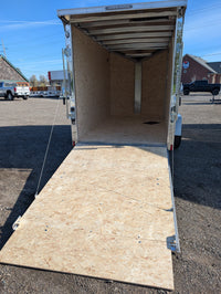 Amera-Lite 6x12 Interior with Rear Ramp Extended — Stand-Up Height Loading