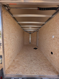 Amera-Lite 6x12 Interior View from Rear — V-Nose Aluminum Enclosed Trailer