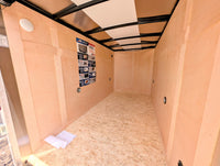 American Hauler 5x10 Enclosed Cargo Trailer w Ramp Door - White - Stock# 32539 - 2,990 lb, 5x10 - close-up view | AAA Trailer