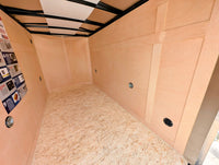 American Hauler 5x10 Enclosed Cargo Trailer w Ramp Door - White - Stock# 32539 - 2,990 lb, 5x10 - close-up view | AAA Trailer