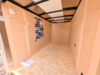 American Hauler 5x10 Enclosed Cargo Trailer w Ramp Door - White - Stock# 32539 - 2,990 lb, 5x10 - close-up view | AAA Trailer