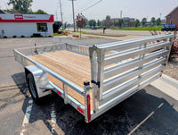 Silver Ox 7x14 Aluminum ATV Trailer – Side Ramps & Rear Ramp Gate - 3,500 lb, 7x14 - component detail | AAA Trailer