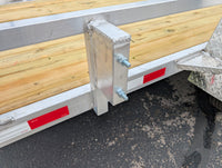 Silver Ox 7x14 Aluminum Utility Trailer – Single Axle ATV Package | 2,610 lb Payload - 3,500 lb, 7x14 - close-up view | AAA T