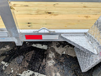 Silver Ox 7x14 Aluminum Utility Trailer – Single Axle ATV Package | 2,610 lb Payload - 3,500 lb, 7x14 - close-up view | AAA T