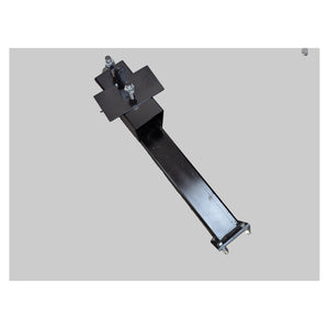 Black Spare Tire Weld On with Bolt on Option - full product view | AAA Trailer