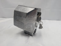 Blaylock TL-22 Bulldog Style Coupler Lock EZ Push Button side view with included keys