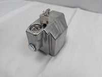 Blaylock TL-22 coupler lock showing integrated lock cylinder and EZ push button activation