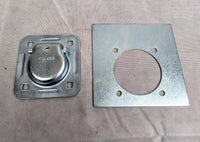 Bolt-On Recessed D-Ring Tie Down Anchor – 3/8" Heavy Duty Trailer Anchor Plate - 2,000 lb - detail view | AAA Trailer