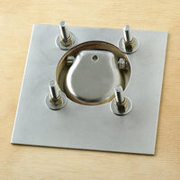 Bolt-On Recessed D-Ring Tie Down Anchor – 3/8" Heavy Duty Trailer Anchor Plate - 2,000 lb - alternate angle | AAA Trailer