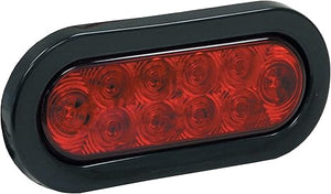 buyers 5626510 6 inch oval led stop turn tail trailer light