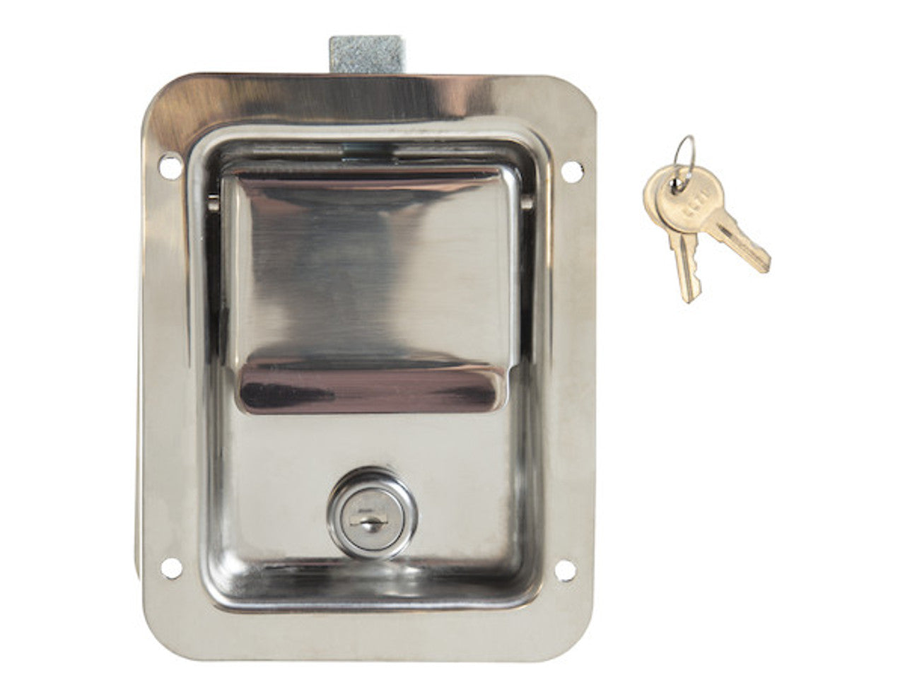 Buyers L3885 Paddle Latch Stainless Steel Flush Mount Locking Toolbox Trailer Door Latch