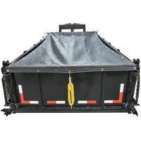 Buyers Dump Trailer Mesh Tarp Replacement 7x15 - Black - 7 x 15 - full product view | AAA Trailer