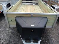 Buyers Products Black Poly Trailer Tongue Tool Box with Durable Security - detail view | AAA Trailer