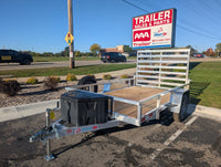 Buyers Products Black Poly Trailer Tongue Tool Box with Durable Security - alternate angle | AAA Trailer
