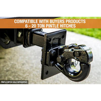 Buyers Products PM87 3 Position Pintle Hook Mount, 2" Receiver, 9" Shank, MGTW 14000lbs, MVL 2800lbs - 14000 lbs - close-up v