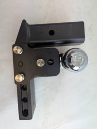 B&W Trailer Hitches Tow & Stow Adjustable Trailer Hitch Ball Mount - Fits 2.5" Receiver, Dual Ball (2" x 2-5/16"), Compatible