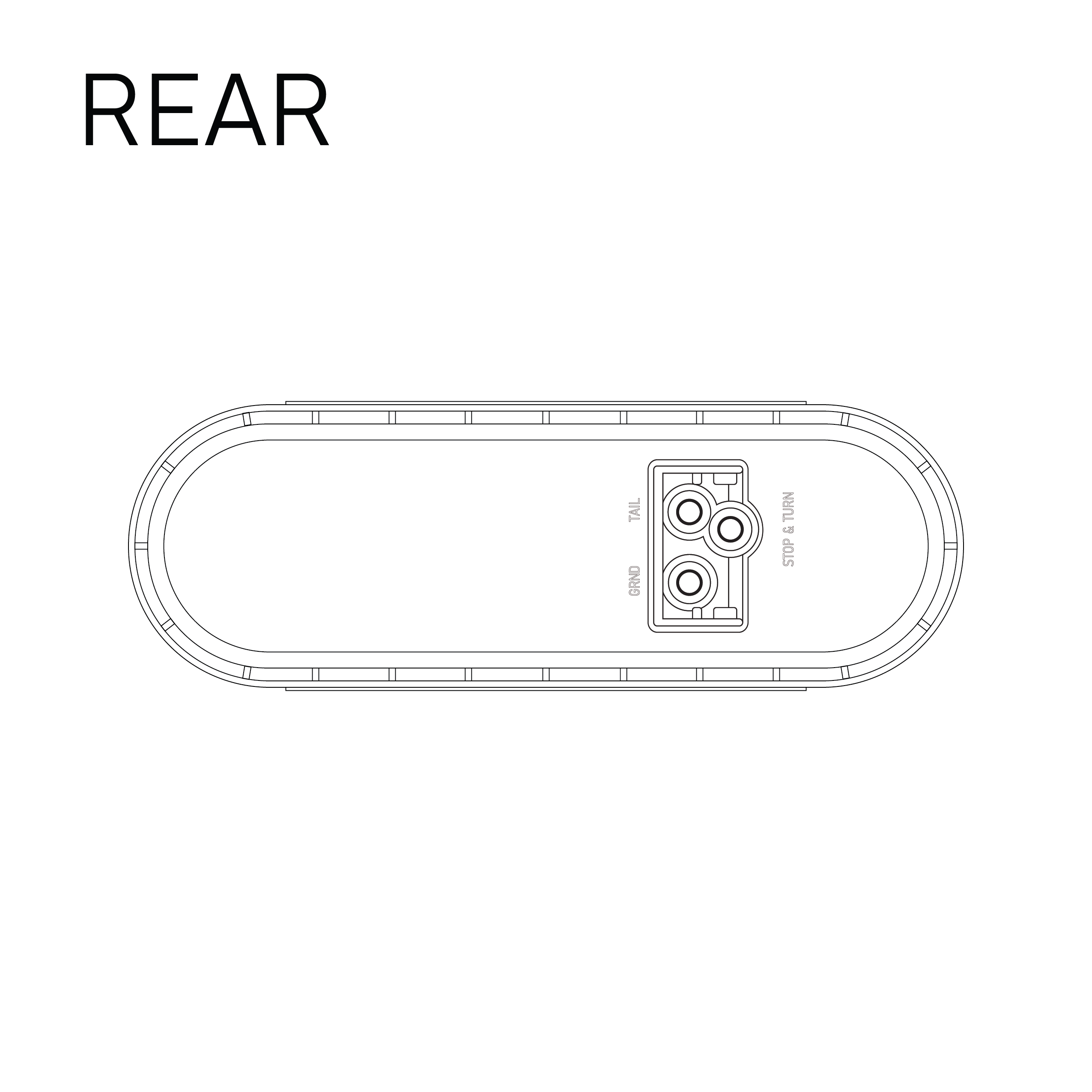 High-Intensity LED Grommet Mount Reverse Backup Light 