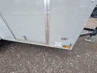 Cargo Mate 5x10 E Series Enclosed Cargo Trailer w Ramp Door & Side Door Stock 124133 - 2400 lbs, 5x10 - close-up view | AAA T