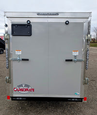 Cargo Mate 5x10 E Series Enclosed Cargo Trailer w Ramp Door & Side Door Stock 124133 - 2400 lbs, 5x10 - close-up view | AAA T