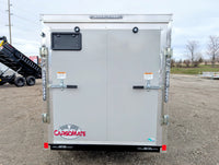 Cargo Mate 5x10 E Series Enclosed Cargo Trailer w Ramp Door & Side Door Stock 124133 - 2400 lbs, 5x10 - close-up view | AAA T