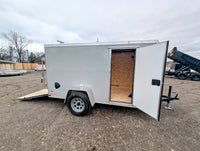 Cargo Mate 5x10 E Series Enclosed Cargo Trailer w Ramp Door & Side Door Stock 124133 - 2400 lbs, 5x10 - full product view | A
