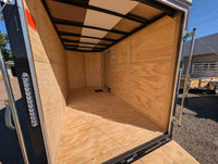Cargo Mate 6x12 SA Enclosed Trailer w Ramp Door - Black - Stock# 105372 - 2,700 lbs, 6x12 - component detail | AAA Trailer