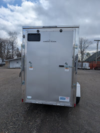 Cargo Mate Amera-Lite Aluminum 5x10 V Nose With Ramp Door Cargo / Enclosed Trailer -Stock# 200670 - 800 lbs, 5x10 - close-up 