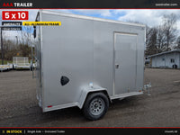 Cargo Mate Amera-Lite Aluminum 5x10 V Nose With Ramp Door Cargo / Enclosed Trailer -Stock# 200670 - 800 lbs, 5x10 - full prod