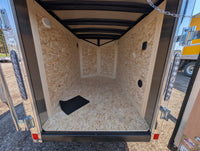 Cargo Mate E Series 4x6 Enclosed Cargo Trailer - White - Stock# 124917 - 465 lbs, 4x6 - close-up view | AAA Trailer