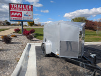 Cargo Mate E Series 4x6 Enclosed Cargo Trailer - Gray - Stock# 124894 - 1,435 lbs, 4x6 - full product view | AAA Trailer