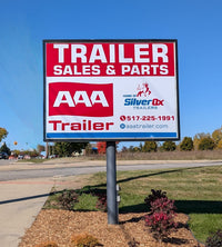 Cargo Mate E Series 4x6 Enclosed Cargo Trailer - Gray - Stock# 124053 - 2,000 lbs, 4x6 - detail view | AAA Trailer