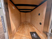 Cargo Mate E Series 4x6 Enclosed Cargo Trailer - Gray - Stock# 124053 - 2,000 lbs, 4x6 - alternate angle | AAA Trailer